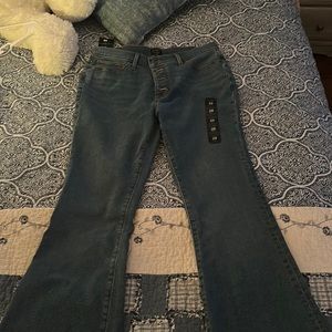 J. Crew Button fly flare jeans